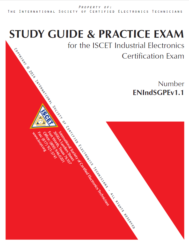 Study Guide & Practice Test for the ISCET Journeyman Industrial Electronics Certification